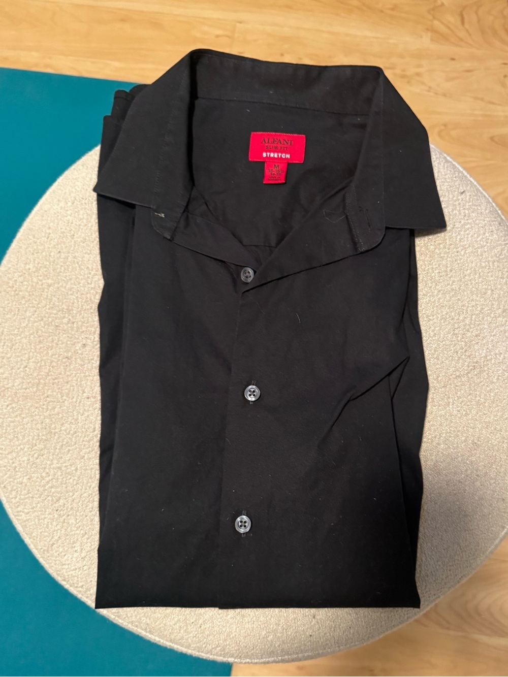 Alfani Black Men's Stretch Button-Down Shirt